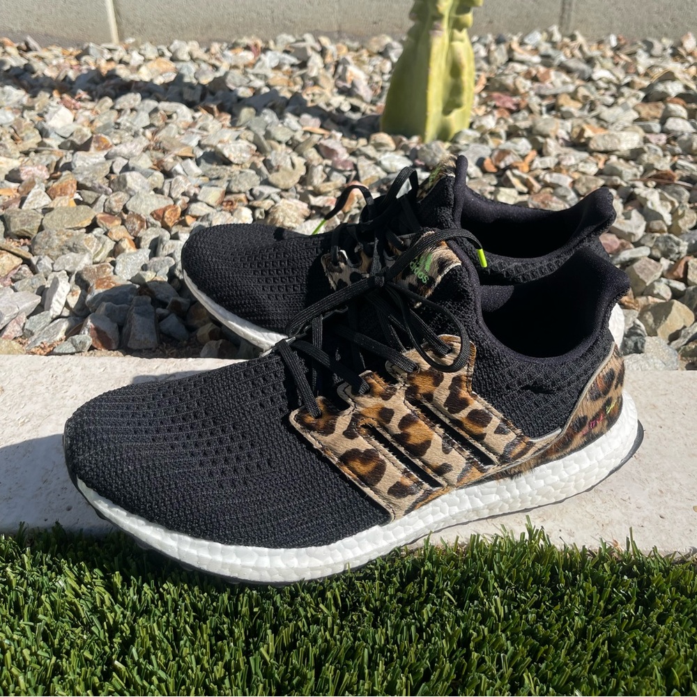Adidas Ultraboost DNA leopard shoes. Men’s size 12.
